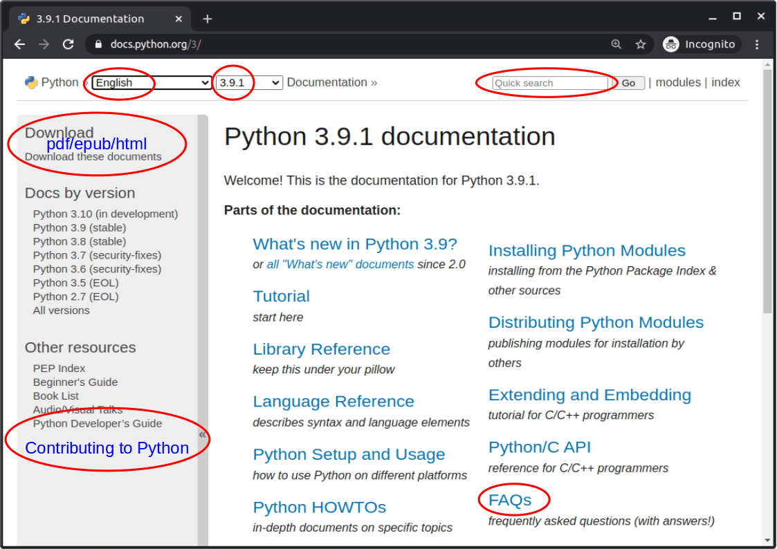 Python documentation: part 1